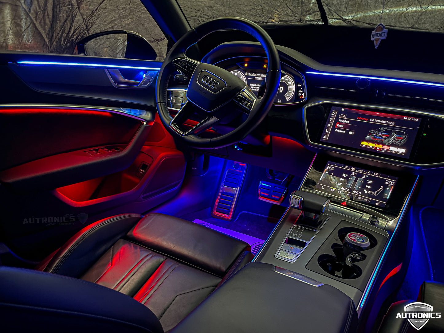 LED Ambientebeleuchtung Audi A6 A7 C8 kaufen Komplettset RGB dynamisch mit Einbauleisten Innenraum Beleuchtung Nachrüstung Set