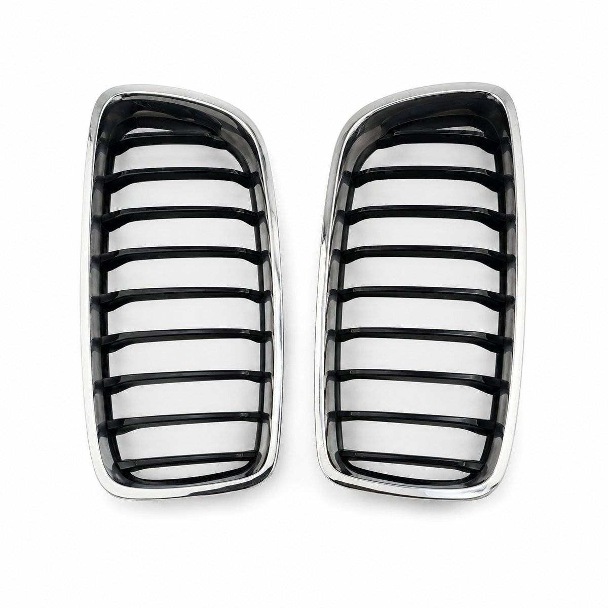 Original BMW F30 F31 Kühlergrill Nieren Chrom Schwarz links rechts gebraucht BMW 3er Frontgrill Ziergitter Original Ersatzteil Top Zustand
