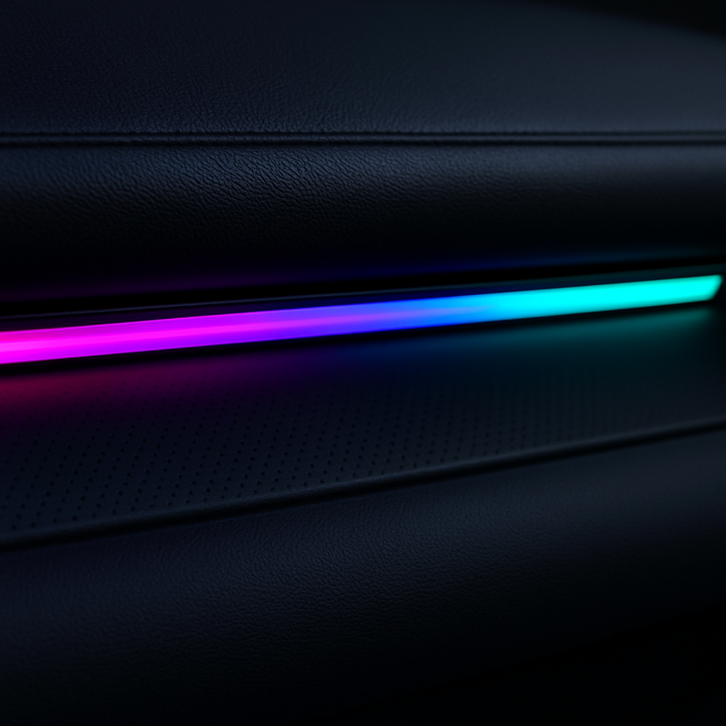 RGB Auto Cockpit Ambientebeleuchtung LED Streifen App Steuerung Dynamische Innenraumbeleuchtung Universal Lichtleiste