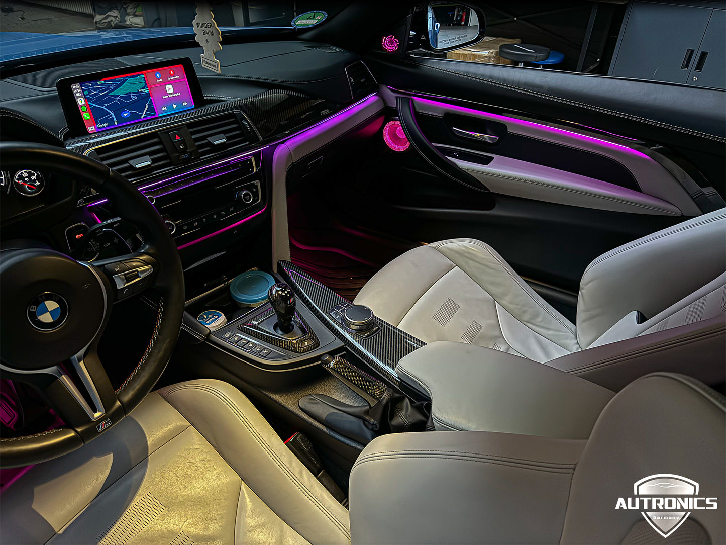 Ambientebeleuchtung Set für BMW 3er 2013–2019 Black Edition kaufen Dynamische RGB LED Innenraumbeleuchtung App Steuerung