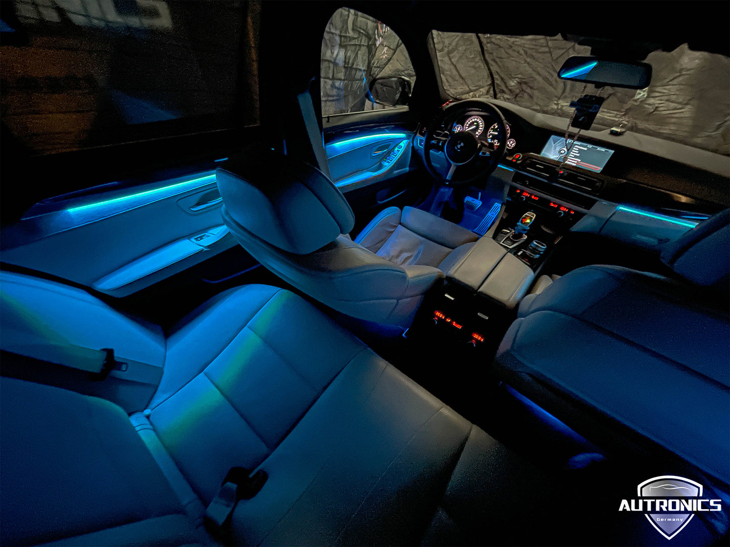 Ambientebeleuchtung Set für BMW 5er F10 F11 F18 2012–2017 dynamische RGB LED LeistenInnenraumbeleuchtung mit App Steuerung