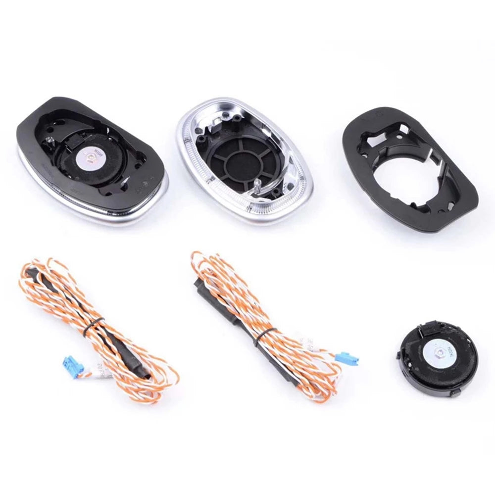 LED RGB Deckenlautsprecher Hochtöner 64 Farben für Mercedes-Benz E/S/G-Klasse W213 W222 W464 beleuchtete Roof Top Lautsprecher Ambientebeleuchtung Nachrüst-Set