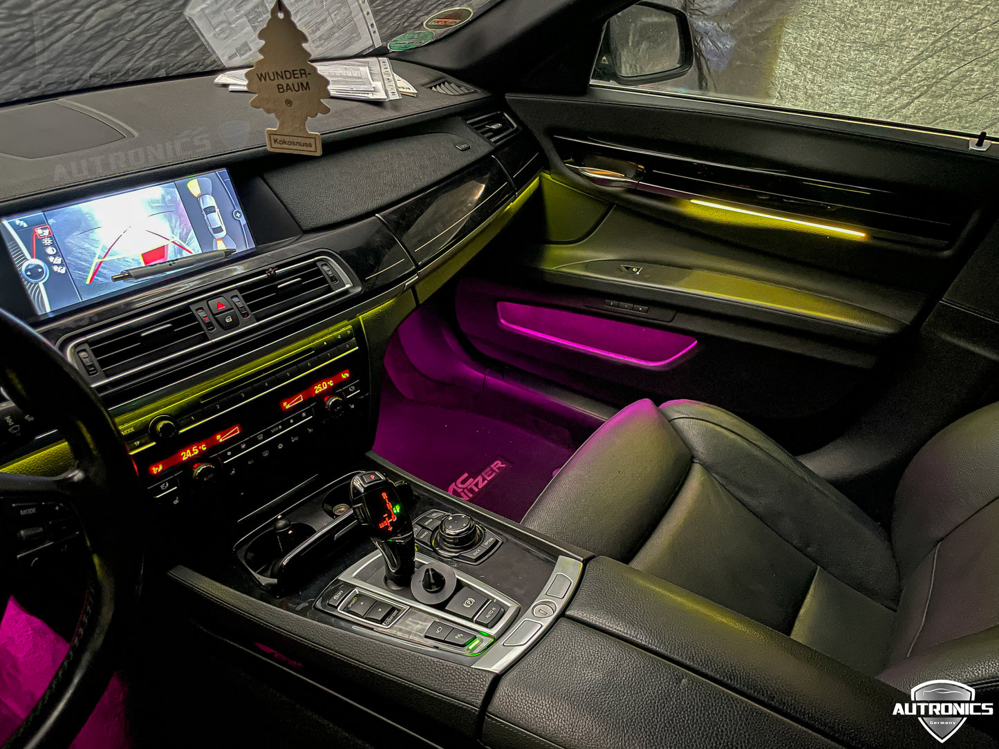 Ambientebeleuchtung Set für BMW 7er F01 F02 2009-2017 dynamische RGB LED Leisten mit App Steuerung