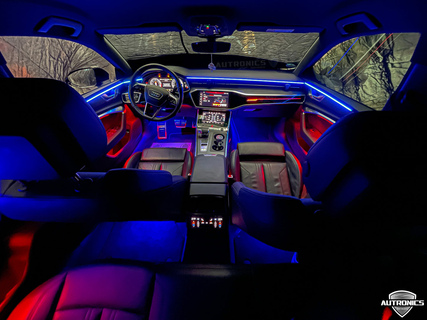 LED Ambientebeleuchtung Audi A6 A7 C8 kaufen Komplettset RGB dynamisch mit Einbauleisten Innenraum Beleuchtung Nachrüstung Set