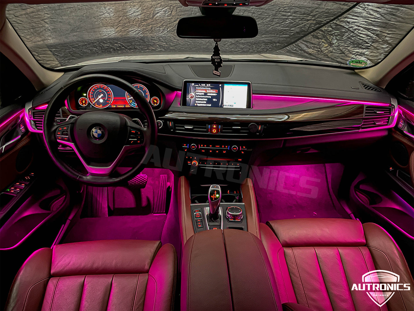Ambientebeleuchtung Set für BMW X5 F15 & X6 F16 2014-2018 Dynamische RGB LED Leisten mit App Steuerung