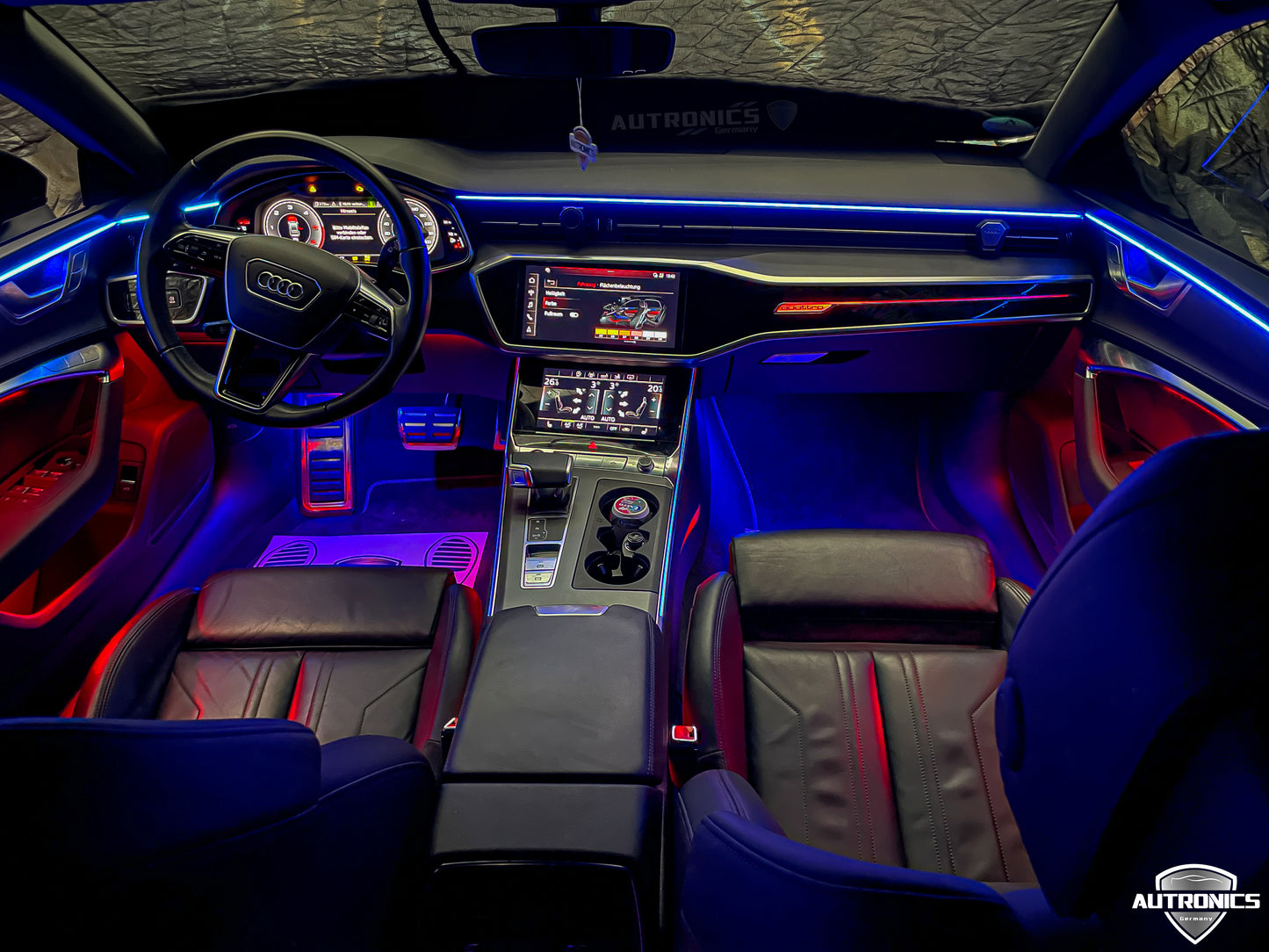 LED Ambientebeleuchtung Audi A6 A7 C8 kaufen Komplettset RGB dynamisch mit Einbauleisten Innenraum Beleuchtung Nachrüstung Set