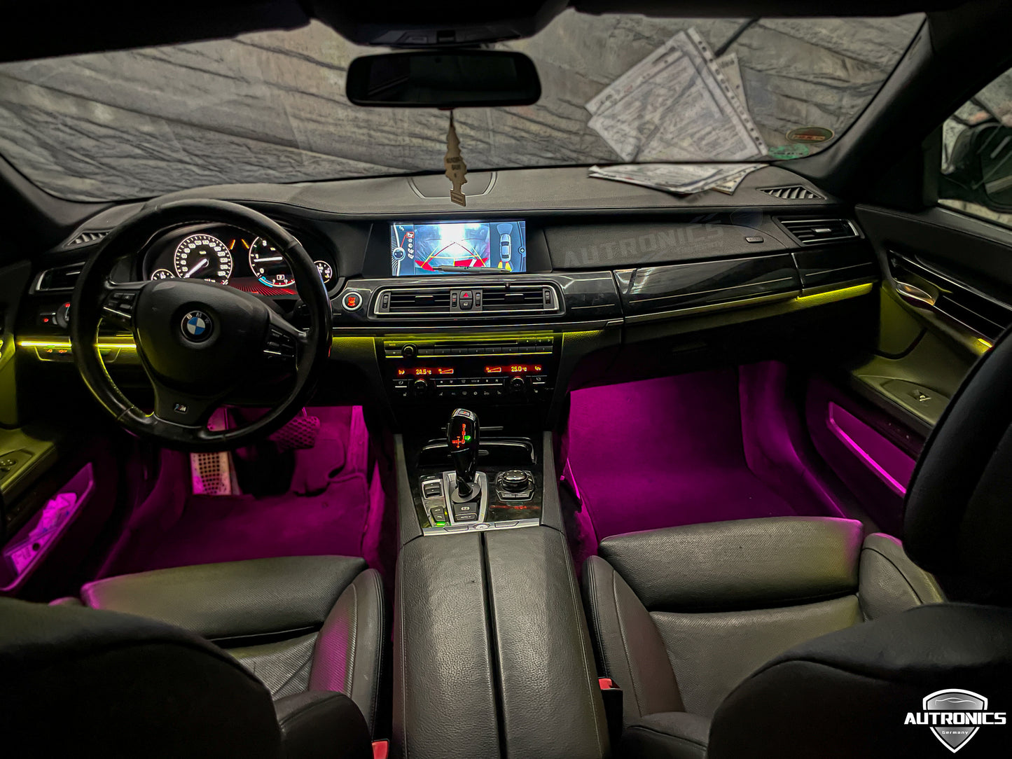 Ambientebeleuchtung Set für BMW 7er F01 F02 2009-2017 dynamische RGB LED Leisten mit App Steuerung