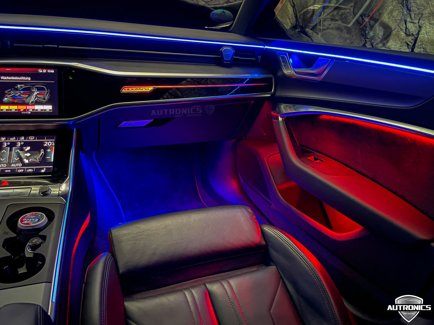 LED Ambientebeleuchtung Audi A6 A7 C8 kaufen Komplettset RGB dynamisch mit Einbauleisten Innenraum Beleuchtung Nachrüstung Set
