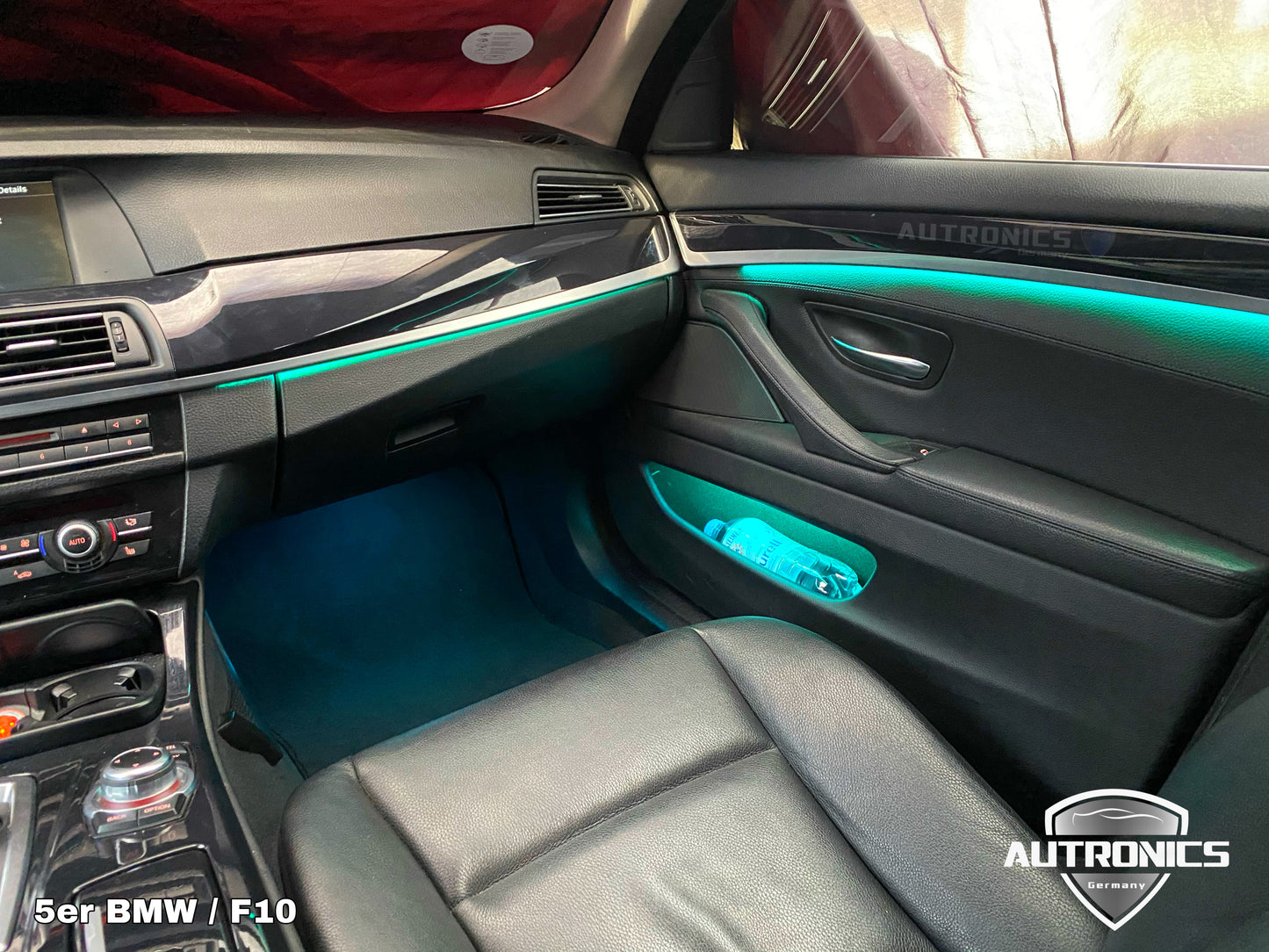 Ambientebeleuchtung Set für BMW 5er F10 F11 F18 2012–2017 dynamische RGB LED LeistenInnenraumbeleuchtung mit App Steuerung
