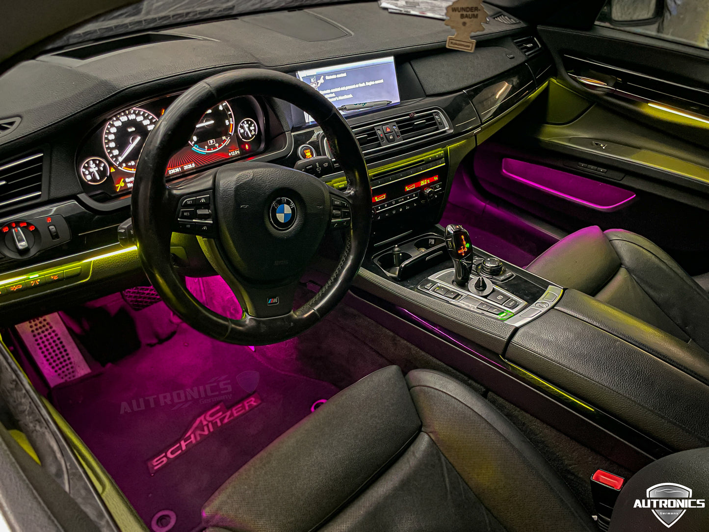 Ambientebeleuchtung Set für BMW 7er F01 F02 2009-2017 dynamische RGB LED Leisten mit App Steuerung