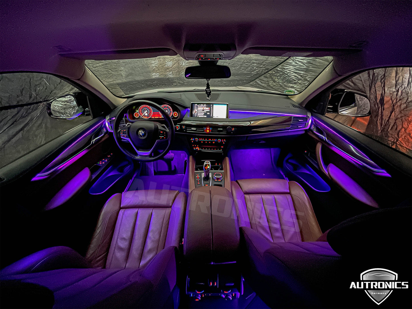 Ambientebeleuchtung Set für BMW X5 F15 & X6 F16 2014-2018 Dynamische RGB LED Leisten mit App Steuerung