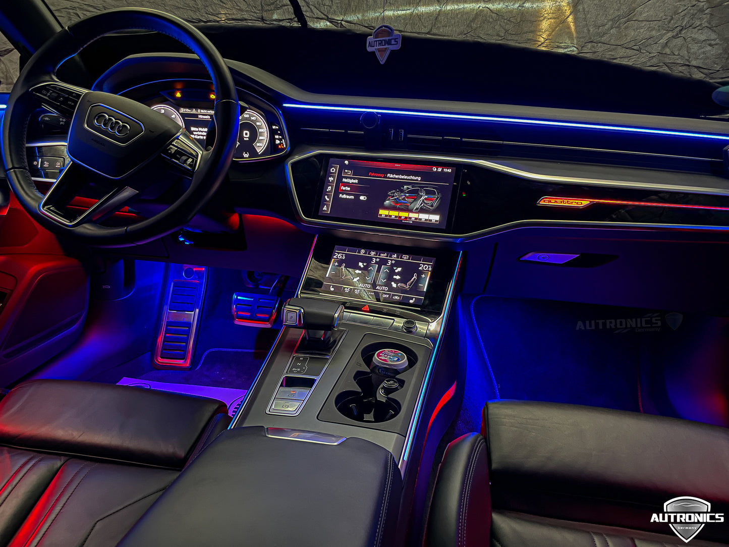 LED Ambientebeleuchtung Audi A6 A7 C8 kaufen Komplettset RGB dynamisch mit Einbauleisten Innenraum Beleuchtung Nachrüstung Set