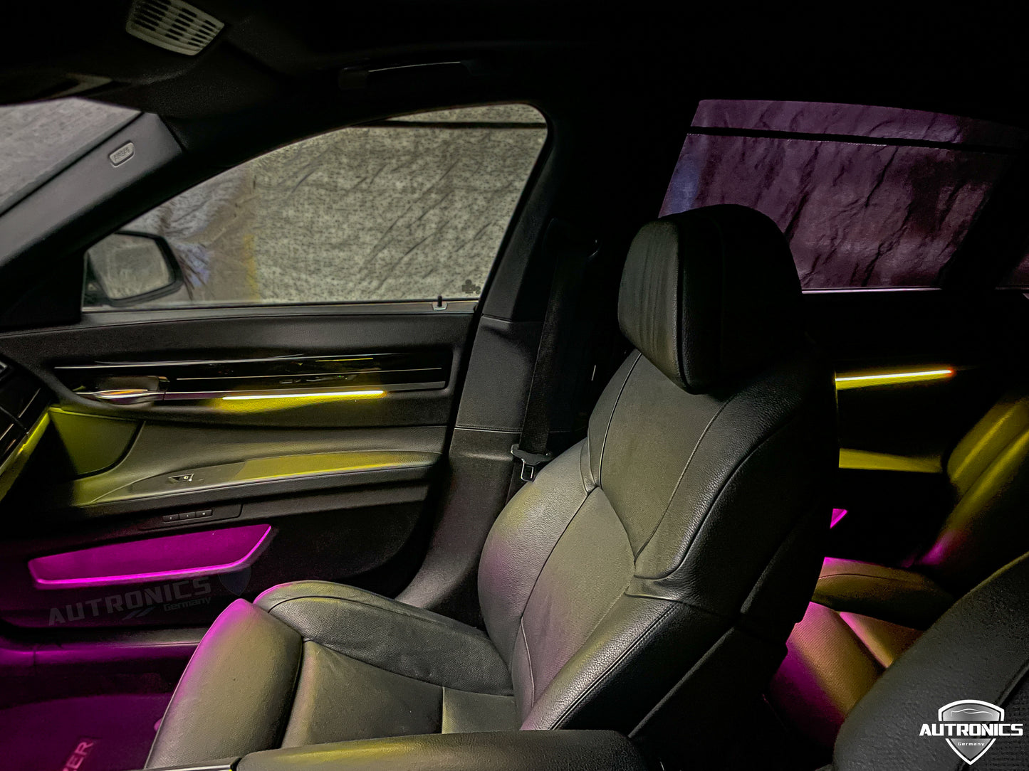 Ambientebeleuchtung Set für BMW 7er F01 F02 2009-2017 dynamische RGB LED Leisten mit App Steuerung