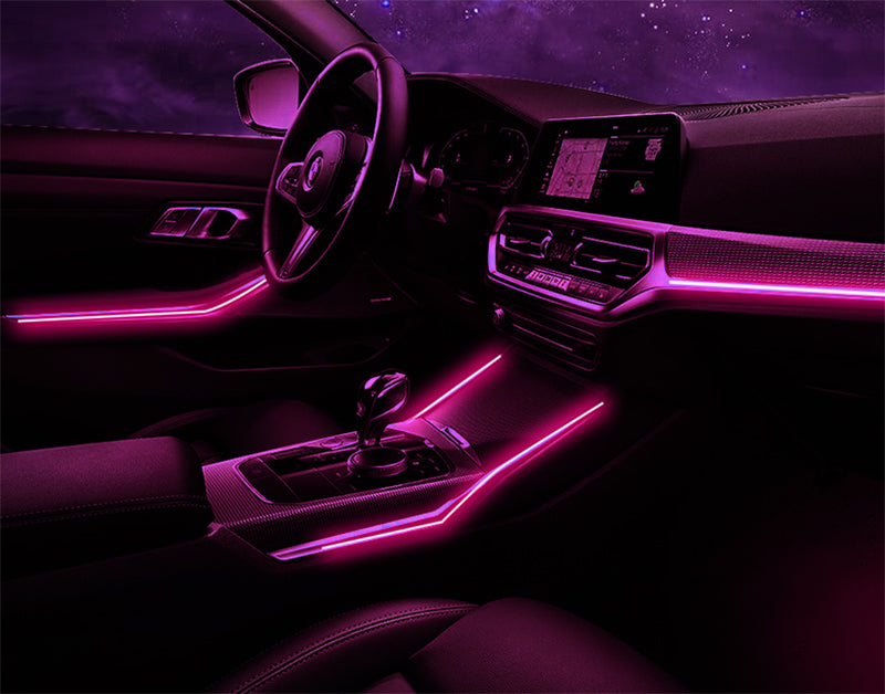 Ambientebeleuchtung Set für BMW 3er G20 G28 2020–2022 dynamische RGB LED Innenraumbeleuchtung Laser Engraving Edition