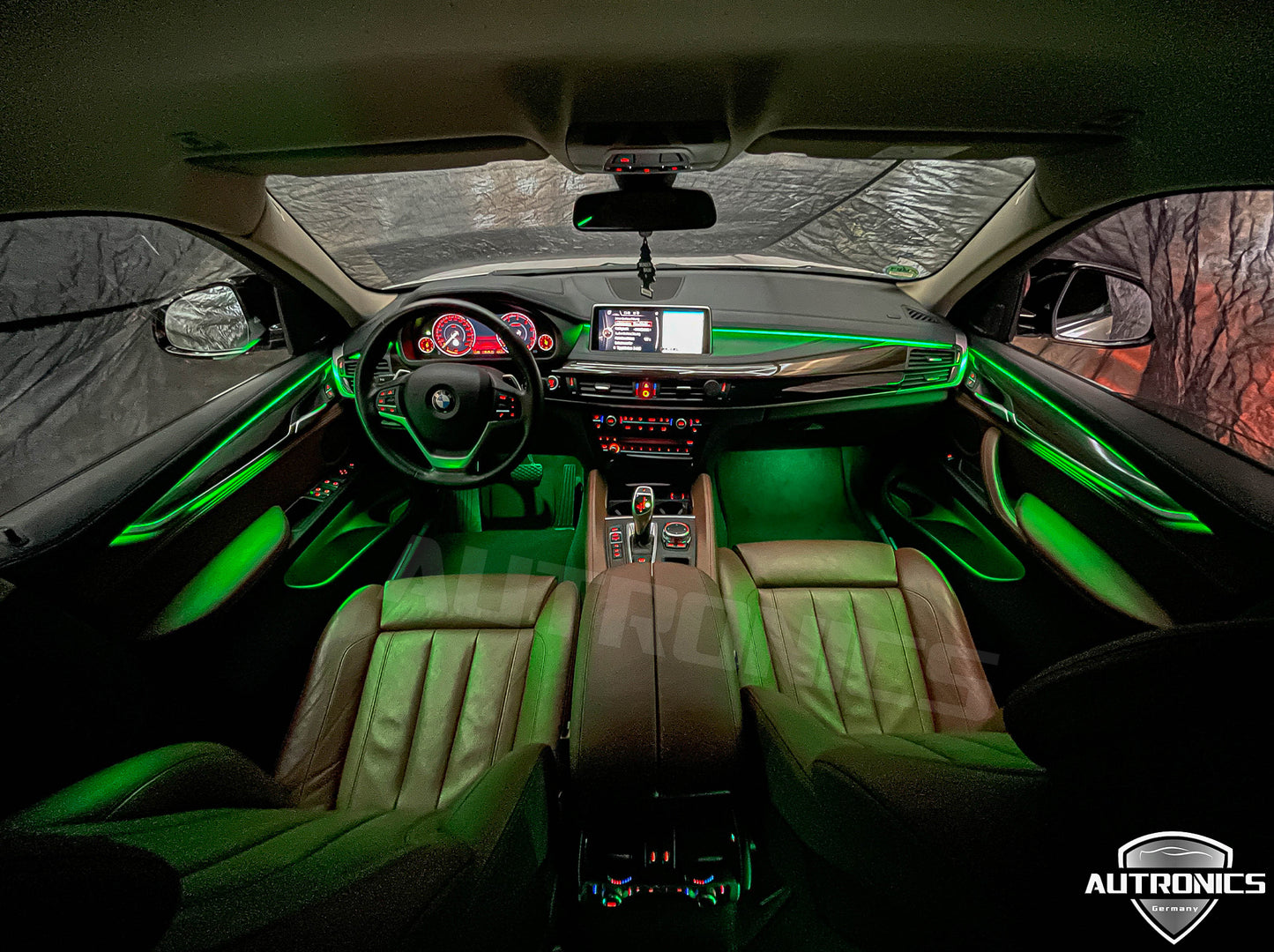 Ambientebeleuchtung Set für BMW X5 F15 & X6 F16 2014-2018 Dynamische RGB LED Leisten mit App Steuerung