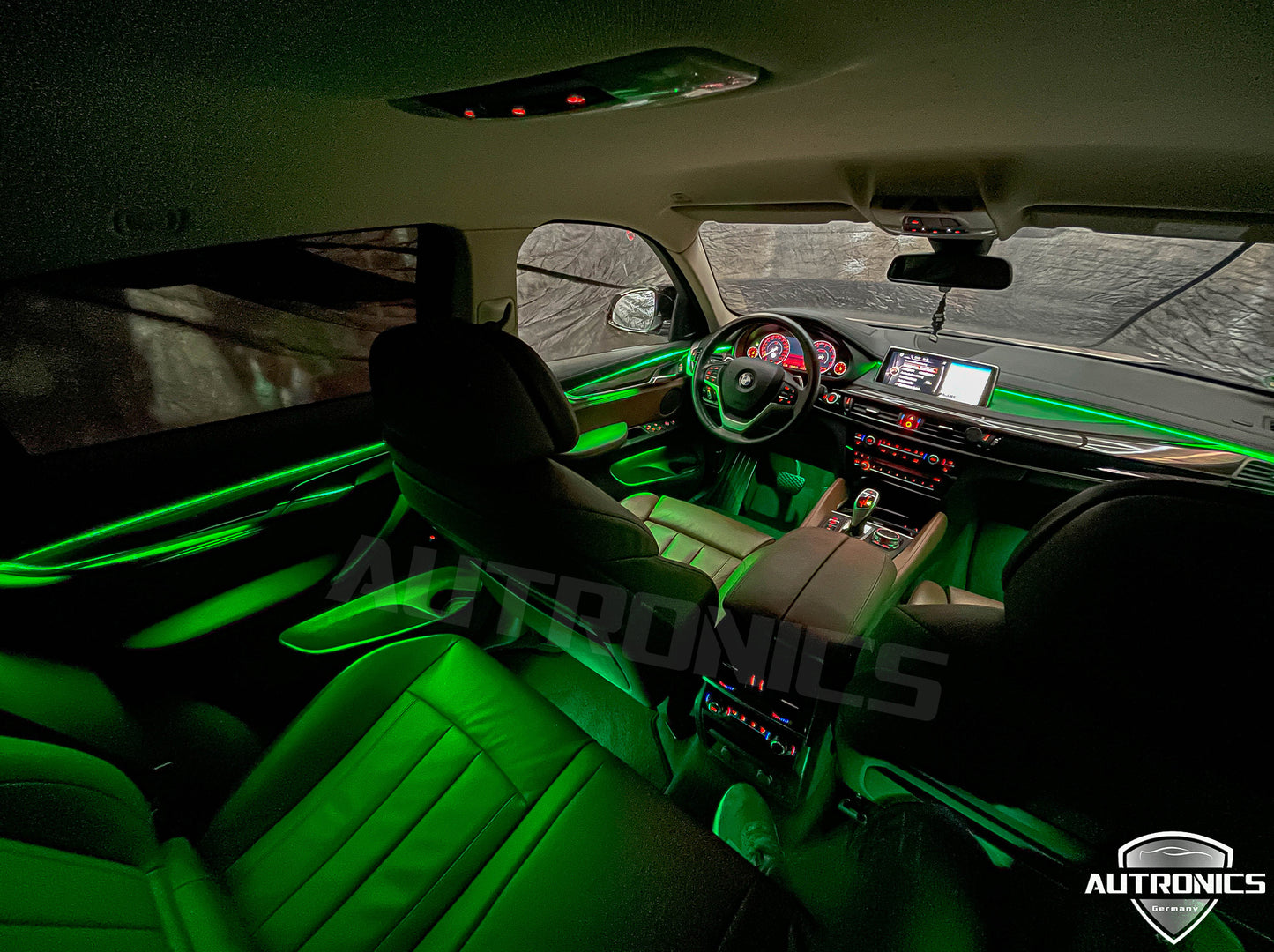 Ambientebeleuchtung Set für BMW X5 F15 & X6 F16 2014-2018 Dynamische RGB LED Leisten mit App Steuerung