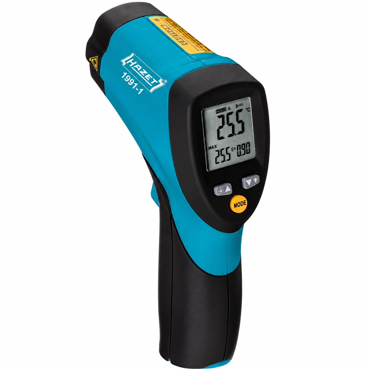 HAZET 1991-1 Infrarot-Thermometer –50 bis +550°C Doppel-Laser berührungsloses Temperaturmessgerät für Auto Werkstatt Heizung Klima