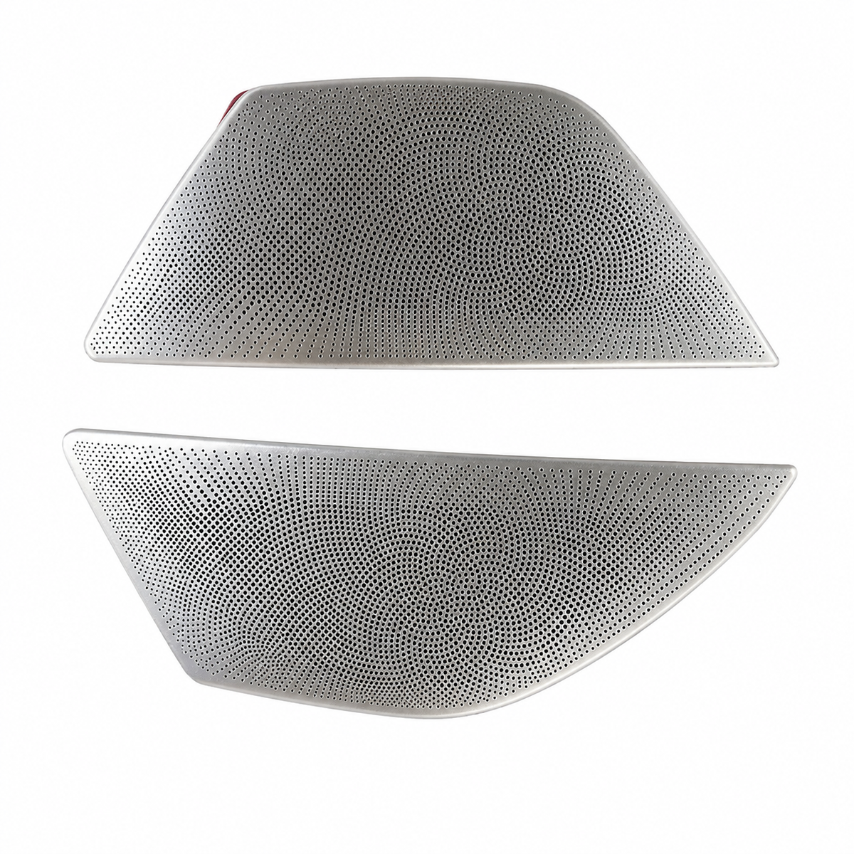 Lautsprecher Abdeckung Silber Metall Set Tür Lautsprechergitter Lautsprecherblende für BMW 5er F10 F11