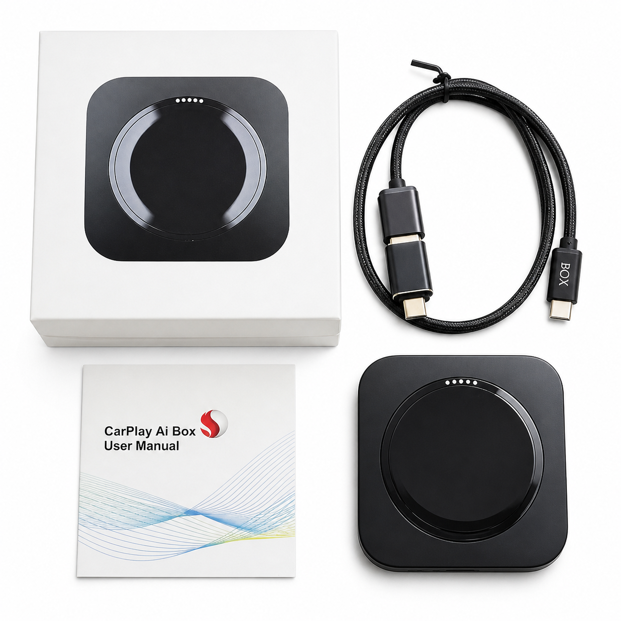 CarPlay AI Box kabellos Android 13 6GB RAM 64GB SIM Karte Netflix YouTube für Auto Wireless CarPlay Adapter Universal