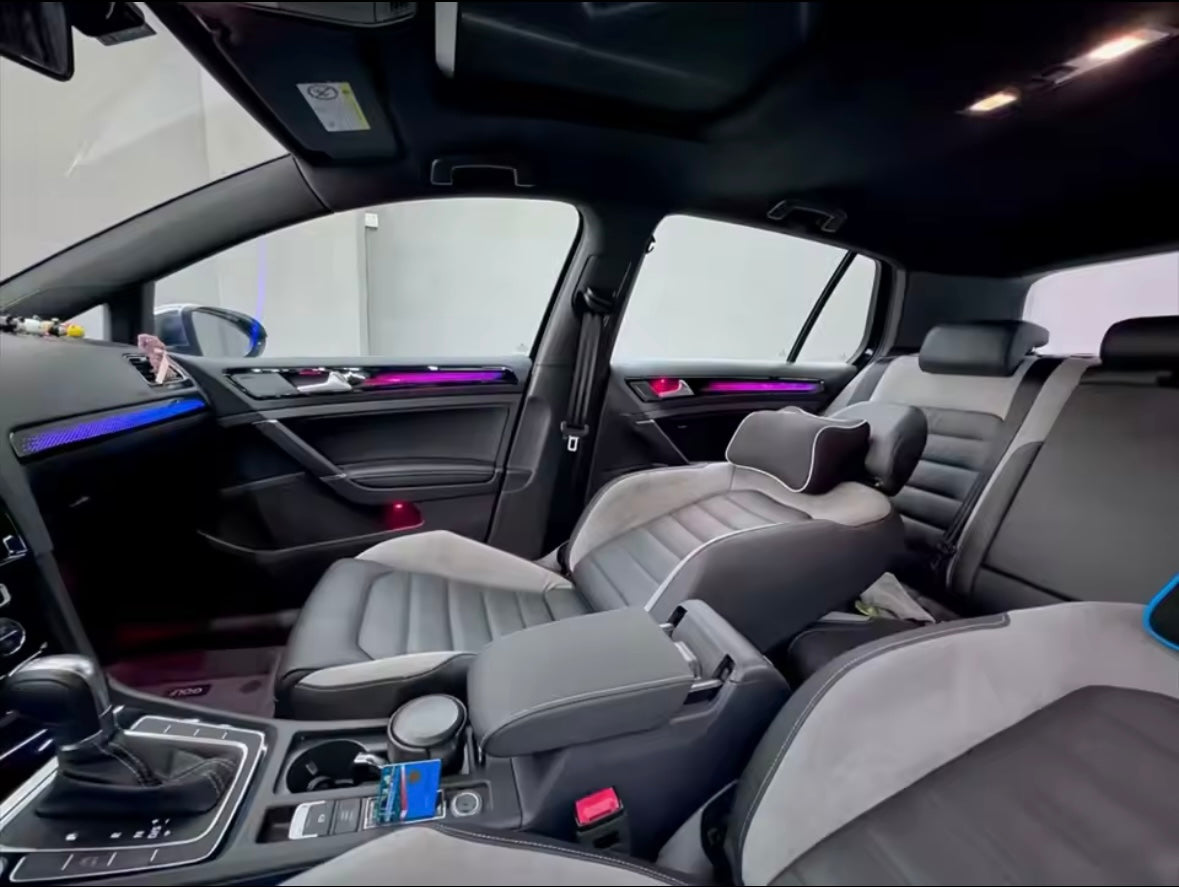 Ambientebeleuchtung 64 Farben Dragon Scale für VW Golf 7 Komplettset 21 LED 2014–2021 mit App & Menü Steuerung