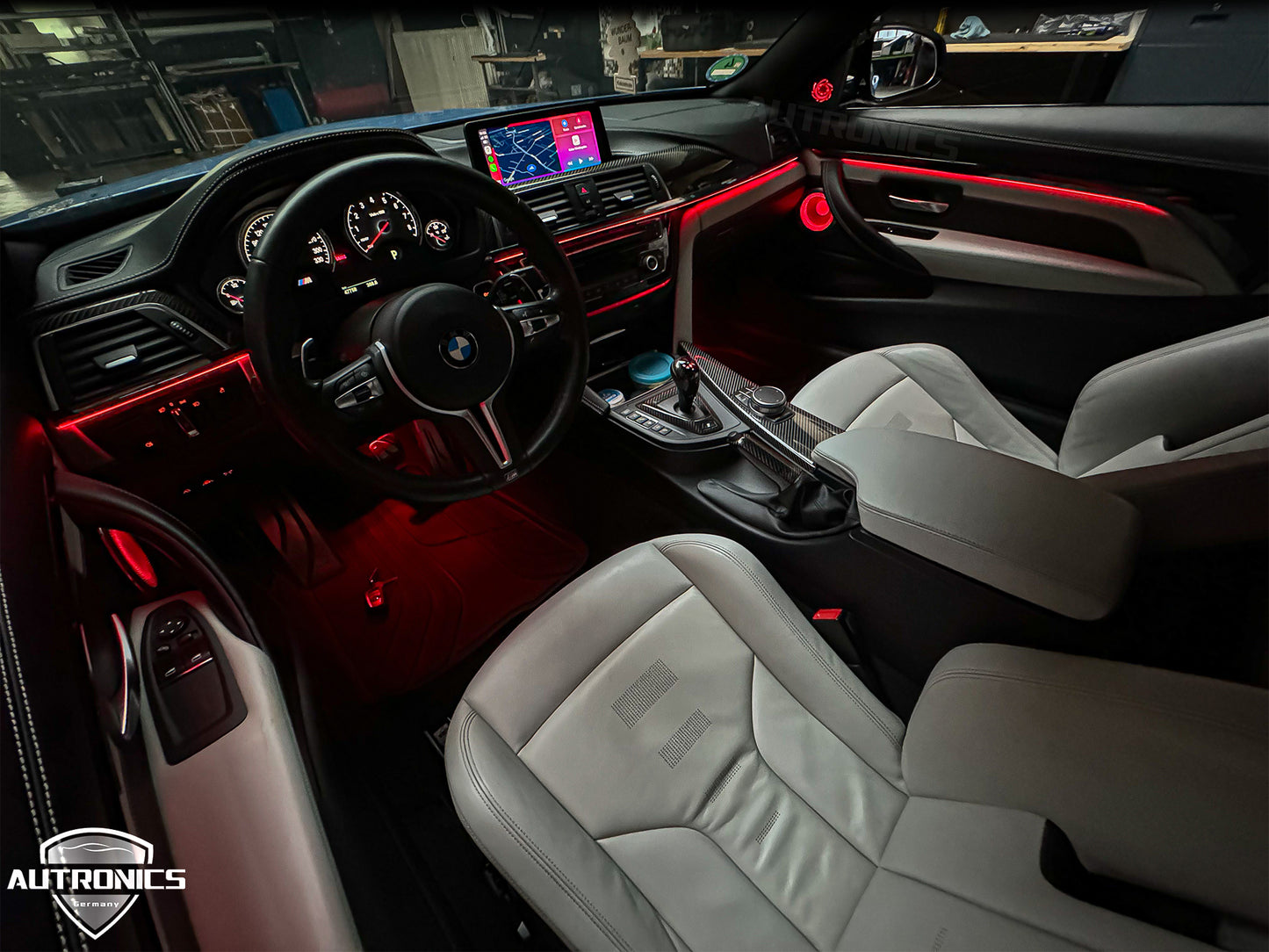 Ambientebeleuchtung Set für BMW 3er 2014–2019 Dynamische RGB LED Innenraumbeleuchtung App Steuerung