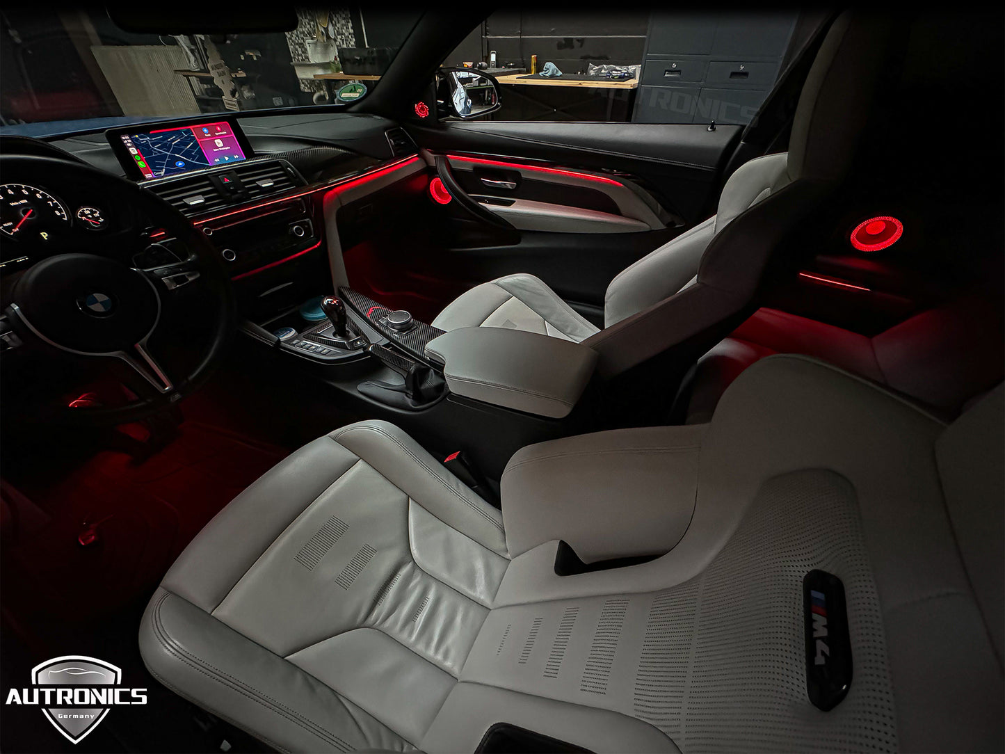 Ambientebeleuchtung Set für BMW 3er 2014–2019 Dynamische RGB LED Innenraumbeleuchtung App Steuerung