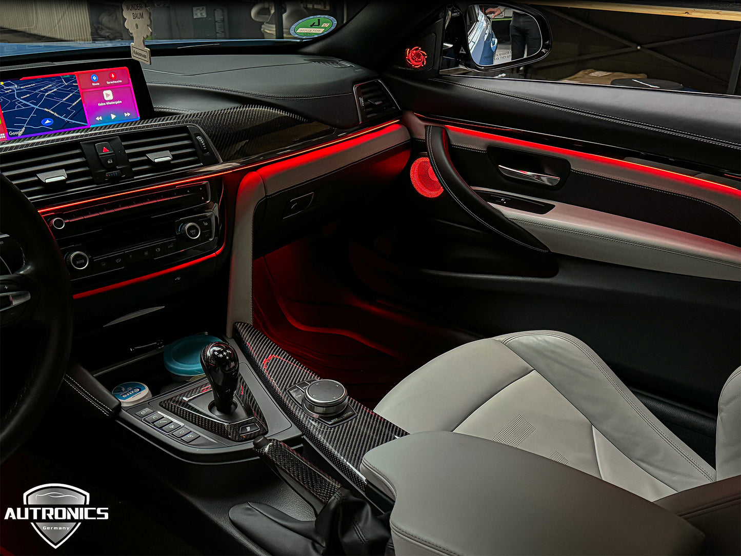 Ambientebeleuchtung Set für BMW 3er 2014–2019 Dynamische RGB LED Innenraumbeleuchtung App Steuerung