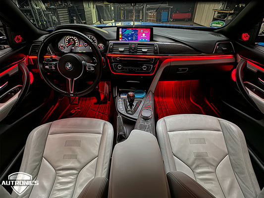 Ambientebeleuchtung Set für BMW 3er 2013–2019 Black Edition kaufen Dynamische RGB LED Innenraumbeleuchtung App Steuerung
