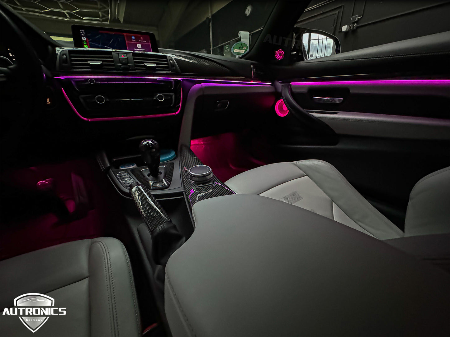 Ambientebeleuchtung Set für BMW 3er 2014–2019 Dynamische RGB LED Innenraumbeleuchtung App Steuerung