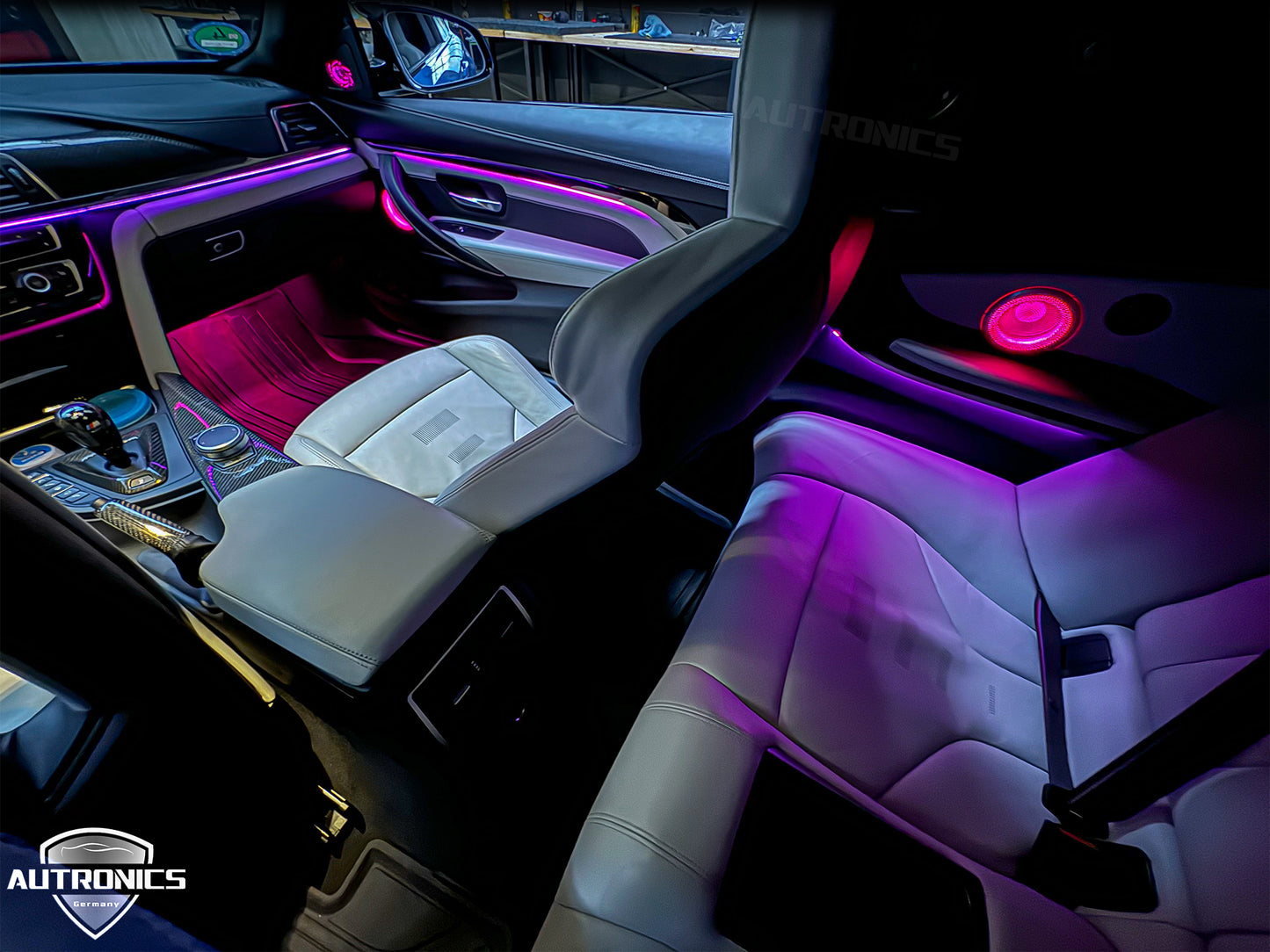 Ambientebeleuchtung Set für BMW 3er 2013–2019 Black Edition kaufen Dynamische RGB LED Innenraumbeleuchtung App Steuerung