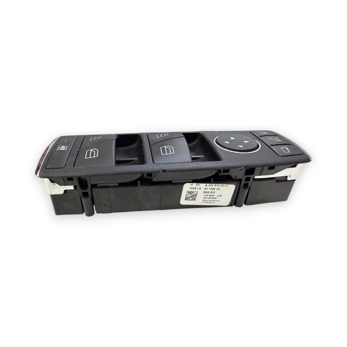 Mercedes-Benz Fensterheberschalter Original A2048700251 Fensterheber Schalter Spiegelverstellung W204 C-Klasse gebraucht OEM