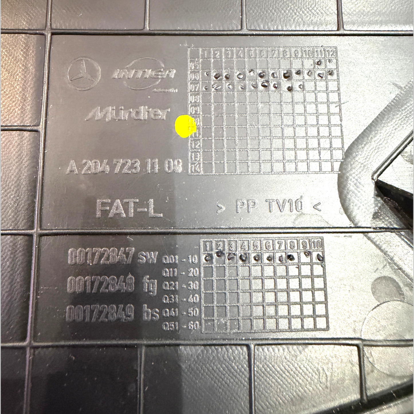 Mercedes-Benz W204 Türverkleidung Abdeckung Original A2047231103 Steuergeräte Abdeckung Links Fahrerseite gebraucht