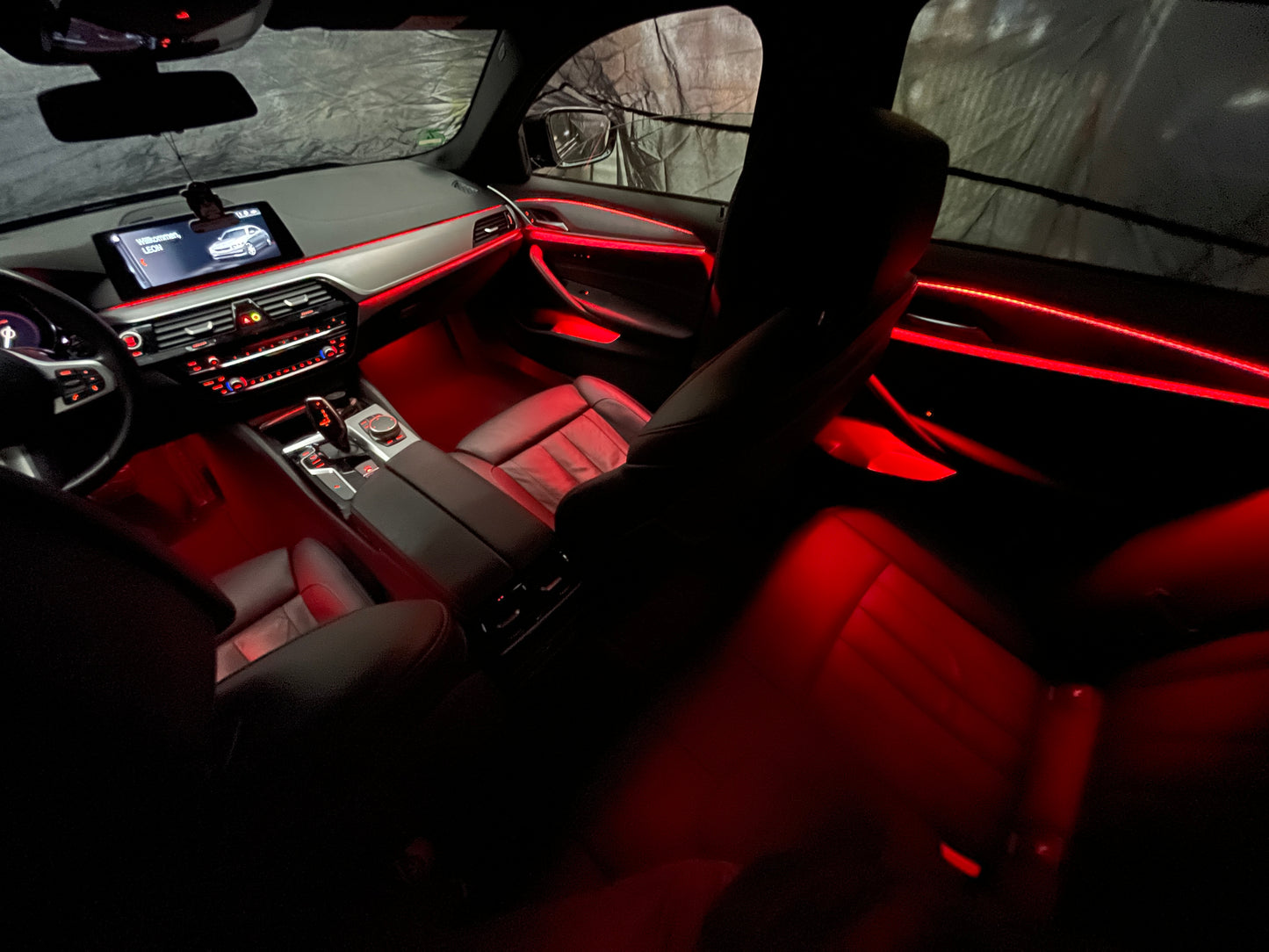 Ambientebeleuchtung Set für BMW 5er G30 G38 ab 2018 dynamische RGB LED Leistenmit App Steuerung