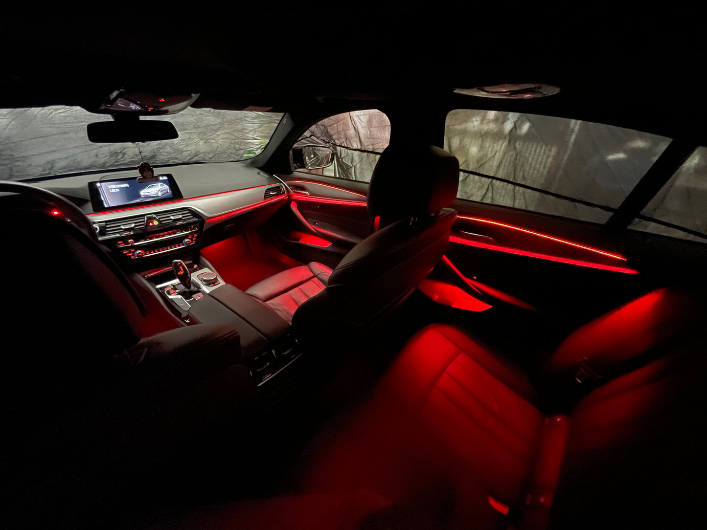 Ambientebeleuchtung Set für BMW 5er G30 G38 ab 2018 dynamische RGB LED Leistenmit App Steuerung