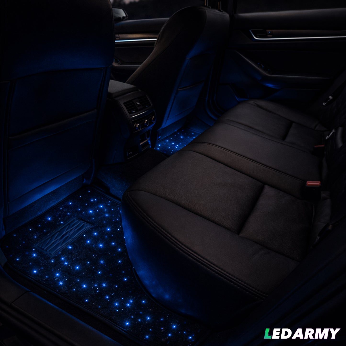 LED Auto Fußmatten RGB mit Sternenhimmel-Effekt Universelle LED Fußraumbeleuchtung für alle Fahrzeuge 64 Farben App- & Fernbedienung by Ledarmy