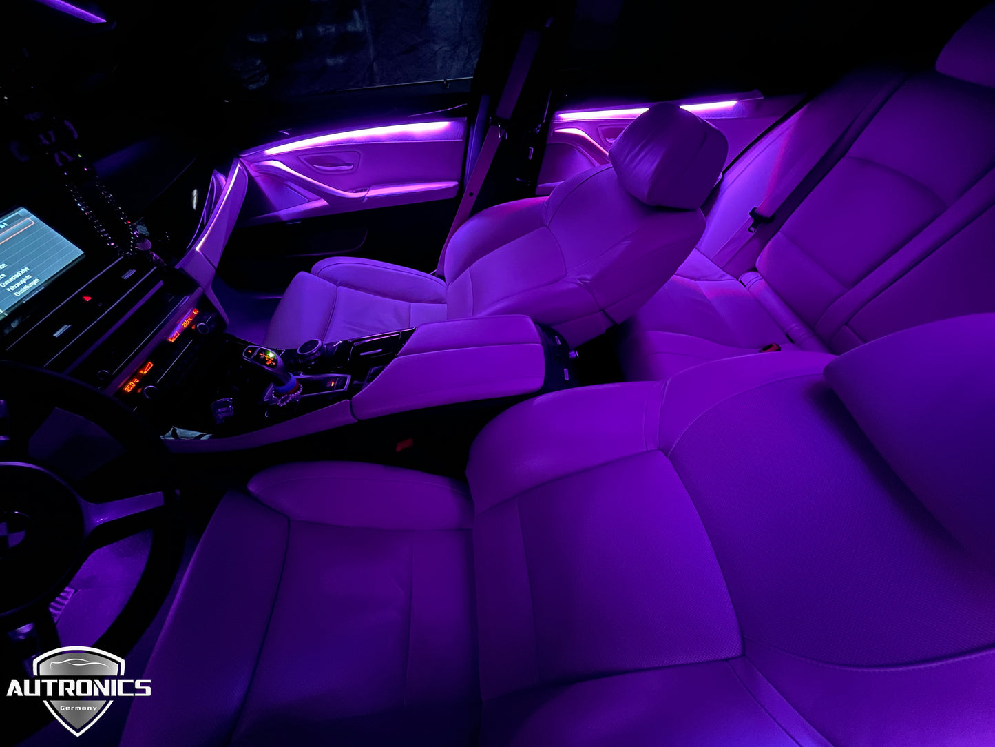 Ambientebeleuchtung Set für BMW 5er F10 F11 F18 2012–2017 dynamische RGB LED LeistenInnenraumbeleuchtung mit App Steuerung