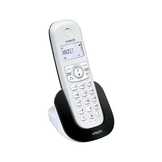 VTech CS1500 DECT Schnurlostelefon gebraucht mit Basisstation Anrufsperre große Reichweite Festnetz Telefon weiß schwarz