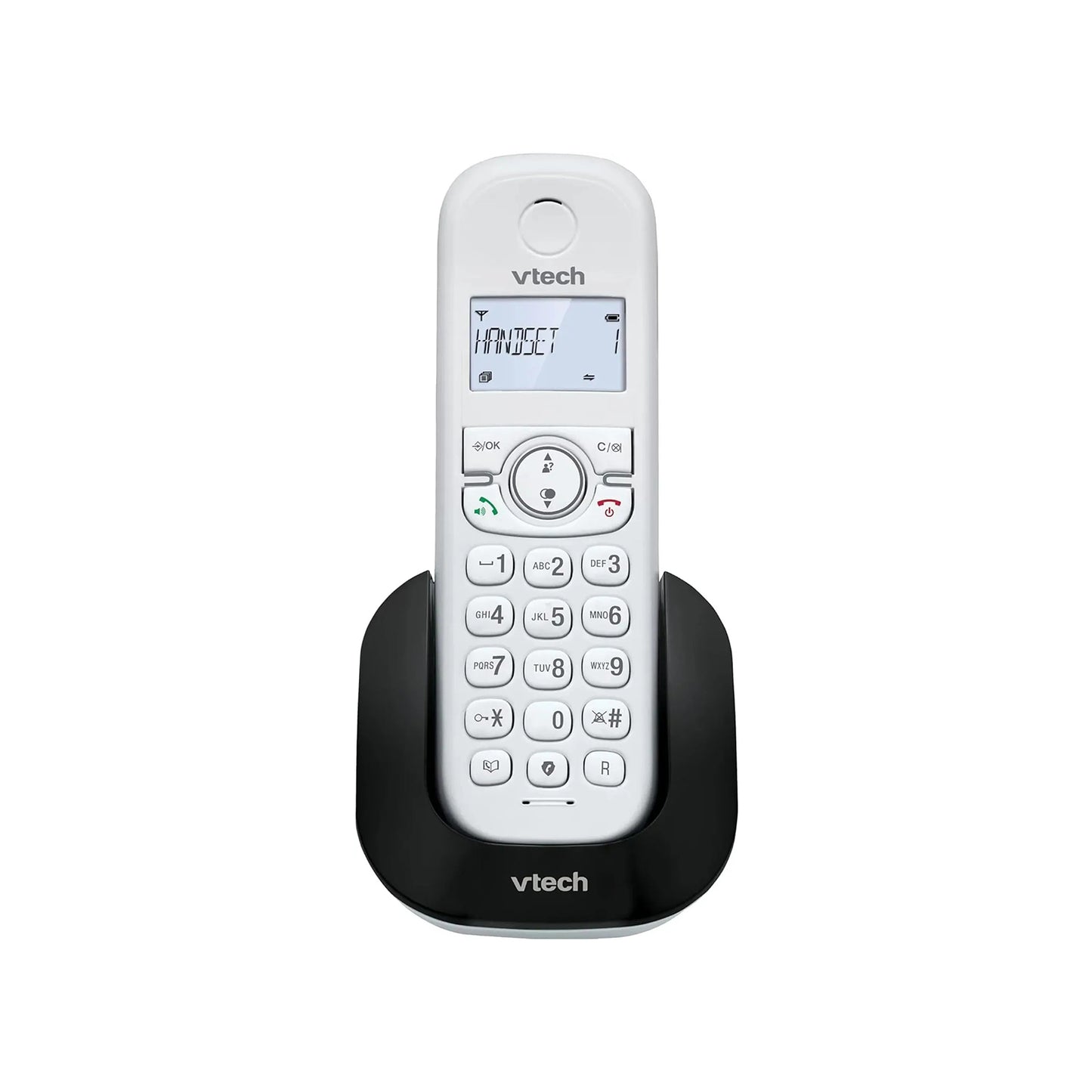 VTech CS1500 DECT Schnurlostelefon gebraucht mit Basisstation Anrufsperre große Reichweite Festnetz Telefon weiß schwarz