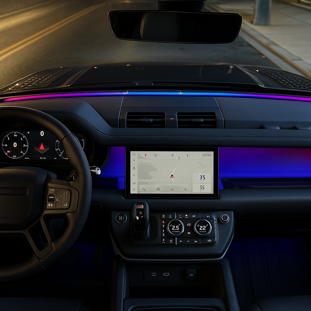 RGB Auto Cockpit Ambientebeleuchtung LED Streifen App Steuerung Dynamische Innenraumbeleuchtung Universal Lichtleiste
