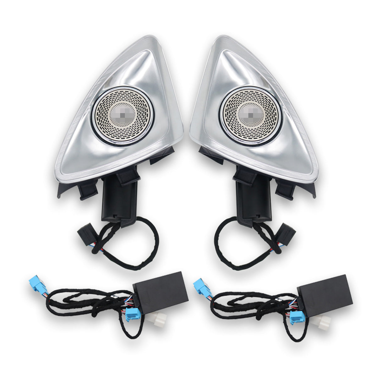 4D Hochtöner für Mercedes GLC X253 C253 64 Farben RGB LED Ambientebeleuchtung rotierende Türsäulen Lautsprecher Plug & Play Set